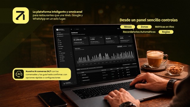 Vista previa del dashboard de Datesas mostrando el sistema de reservas